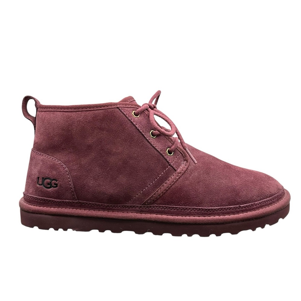 UGG Men's Size 12 Neumel Classic Suede Lace Up Chukka Boot Shoes Wine